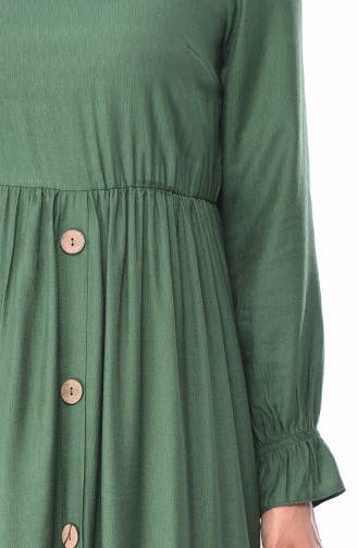 فستان أخضر داكن 1029-03