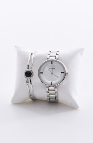 White Wrist Watch 211030