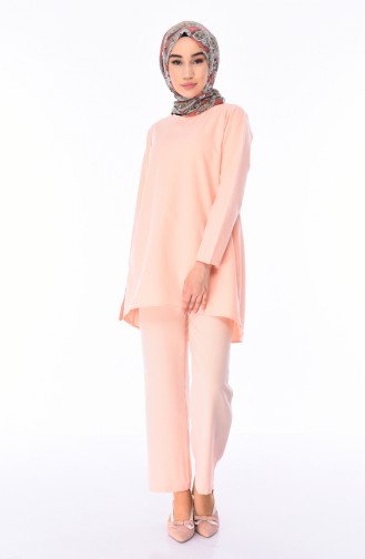 Tunik Pantolon İkili Takım 5247-08 Somon