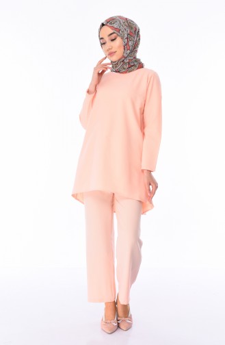 Tunik Pantolon İkili Takım 5247-08 Somon