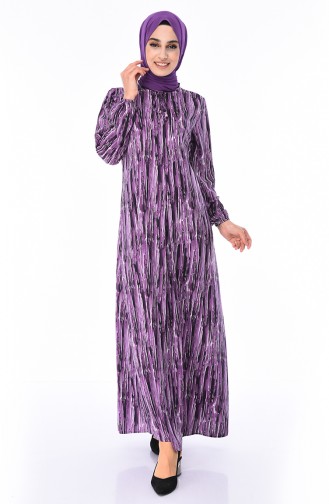 Purple İslamitische Jurk 8371-01