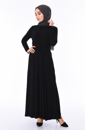 Black Hijab Dress 0010-03