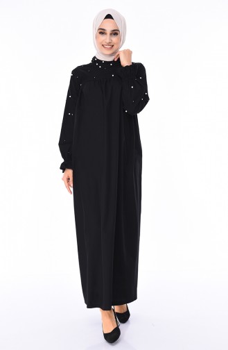 Black Hijab Dress 0012-02