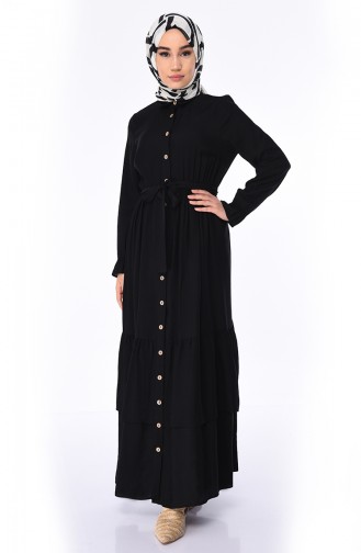 Black İslamitische Jurk 1028-03