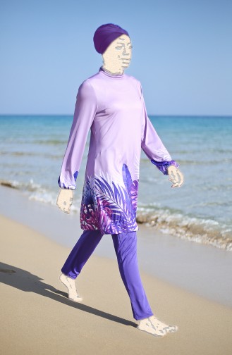 Lilac Swimsuit Hijab 1954-01