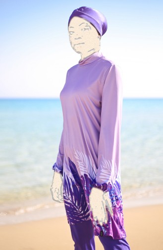 Lilac Swimsuit Hijab 1954-01