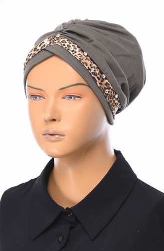 Bonnet a Motifs Léopard 90010-05 Khaki 90010-05