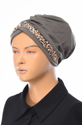 Bonnet a Motifs Léopard 90010-05 Khaki 90010-05