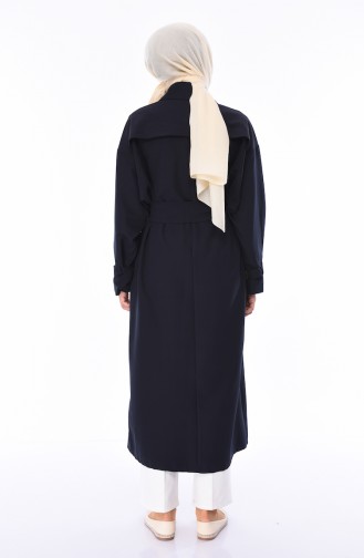 Navy Blue Trenchcoat 90003-02