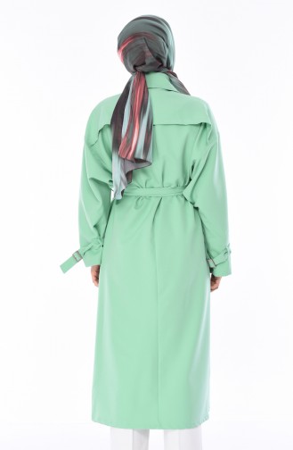 Trench Coat a Ceinture 90003-06 Vert eau 90003-06