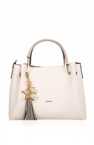 Matmazel Brenda Hand und Schultertasche 191Or946T Weiss 191OR946T-Beyaz-05