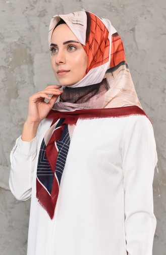 Claret red Hoofddoek 2297-08