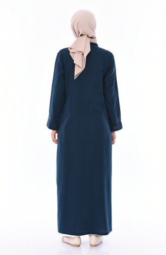 Oil Blue Abaya 22207-03