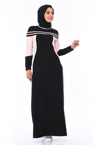 Black İslamitische Jurk 7010-01