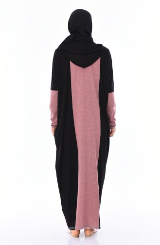 Rot Hijab Kleider 1219-01