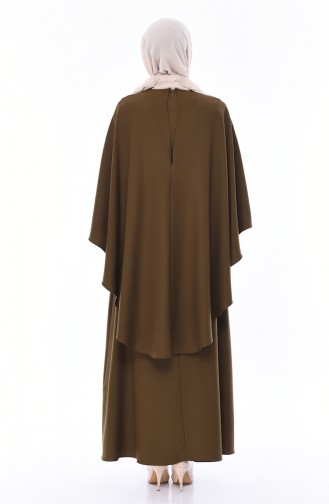 Beli Taşlı Elbise 5008-09 Açık Yeşil