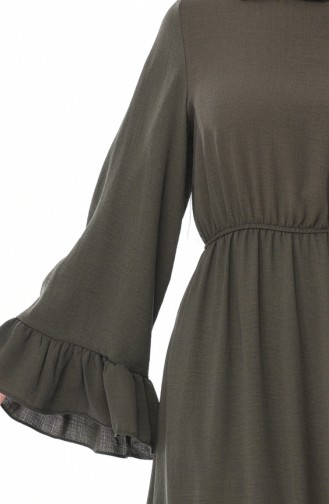 Robe Froncée Tissu Aerobin 5029-02 Khaki 5029-02