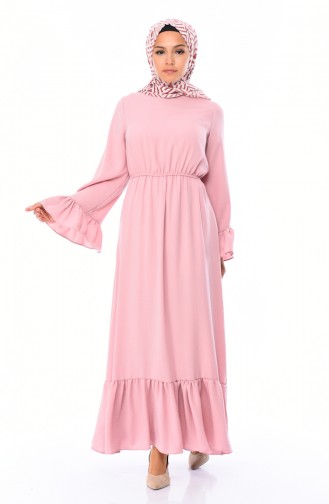 Powder Hijab Dress 5029-05