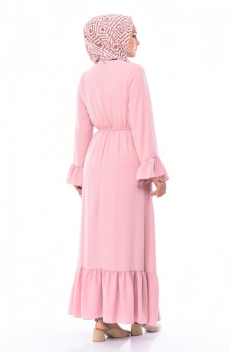 Powder Hijab Dress 5029-05