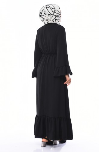 Black Hijab Dress 5029-06