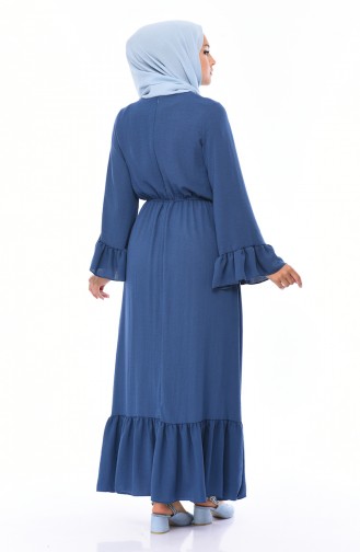Indigo Hijab Dress 5029-07