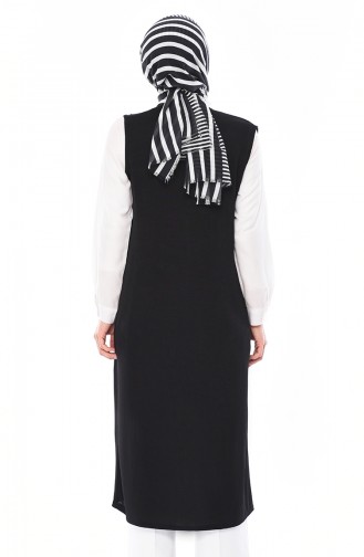 Yazlık Yelek 1025-01 Siyah