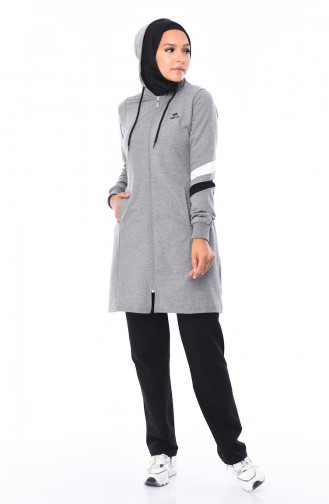 Hooded Tracksuit 95147-01 Gray 95147-01