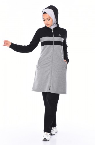 Ensemble Survêtement avec Poches 95148-01 Noir Gris 95148-01