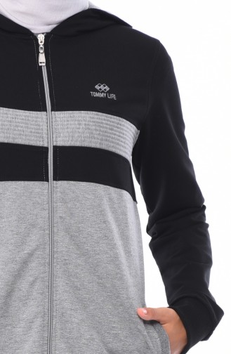 Pocket Tracksuit 95148-01 Black Gray 95148-01