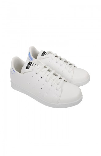 White Sport Shoes 100-01