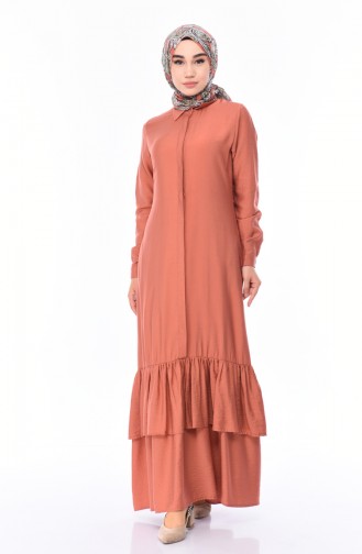 Onion Peel Hijab Dress 0166-02