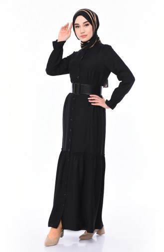 Black Hijab Dress 1031-01