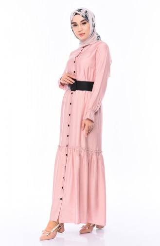 Powder Hijab Dress 1031-02