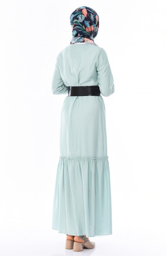 Mint Green Hijab Dress 1031-04