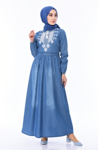 فستان أزرق جينز 3103-02