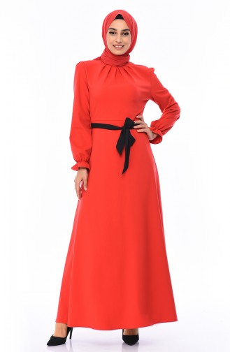 Vermilion Hijab Dress 60038-01