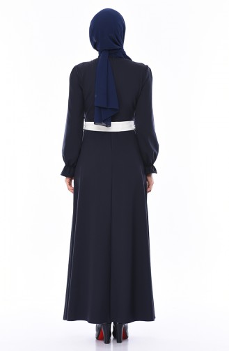 Robe Hijab Bleu Marine 60038-06