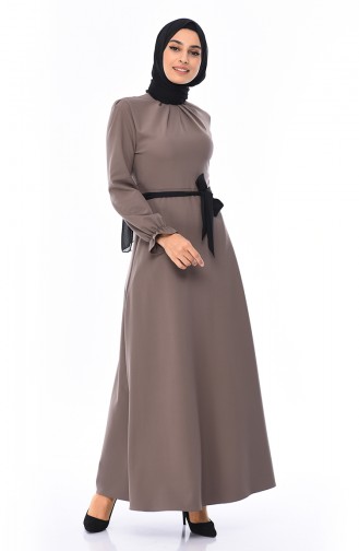 Mink Hijab Dress 60038-03