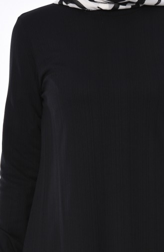 Garnili Tunik Pantolon İkili Takım 9075-02 Siyah