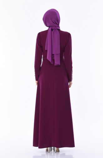 Purple İslamitische Jurk 8152-01