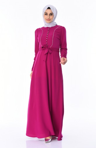 Robe a Paillettes 8152-02 Plum 8152-02