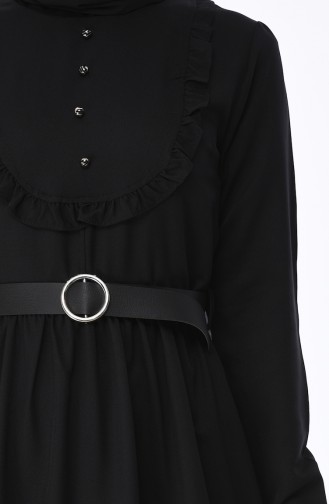 Frilly Dress 8140-01 Black 8140-01