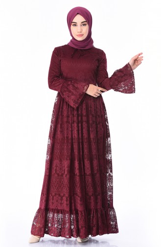 Spitzen Kleid 81611-03 Kirsche 81611-03