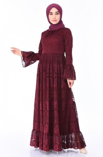 Spitzen Kleid 81611-03 Kirsche 81611-03