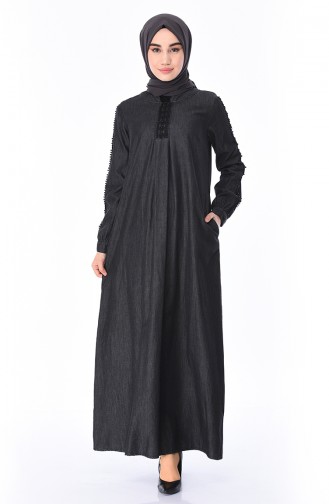 Black Hijab Dress 9270-03