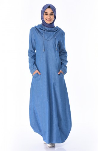 فستان أزرق جينز 4065-02