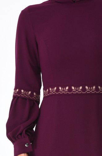 Purple Hijab Dress 0998-05