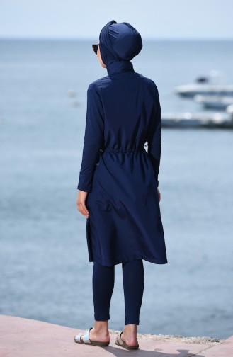 Navy Blue Swimsuit Hijab 366-02