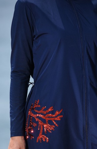 Navy Blue Swimsuit Hijab 366-02