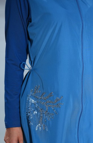 Oil Blue Swimsuit Hijab 366-03